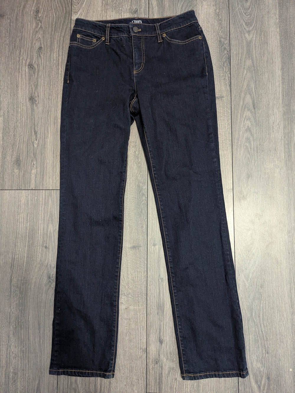 Chaps Women's Straight-Leg Jeans - Dark Indigo